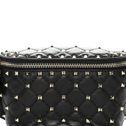 Nappa Rockstud Spike Belt Bag 85 Black