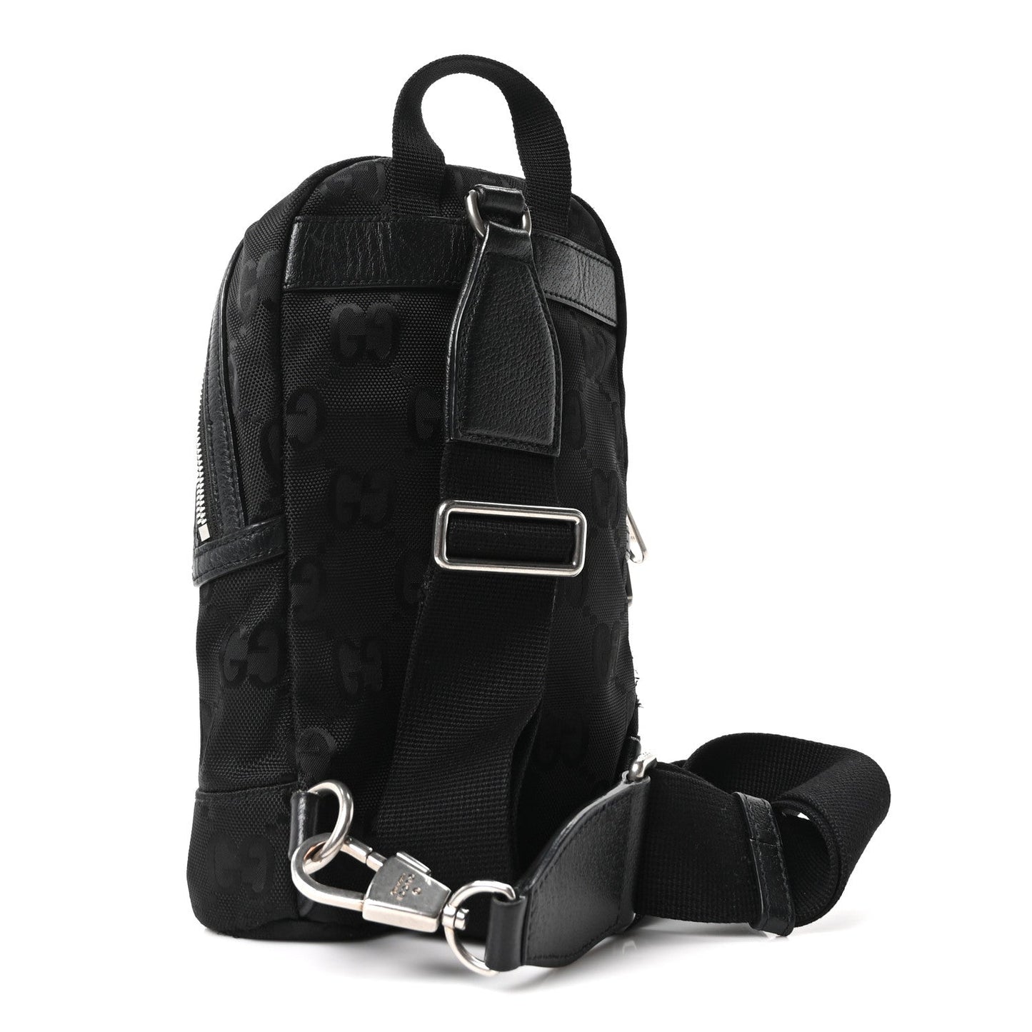 Econyl Nylon Monogram Off The Grid Sling Backpack Black