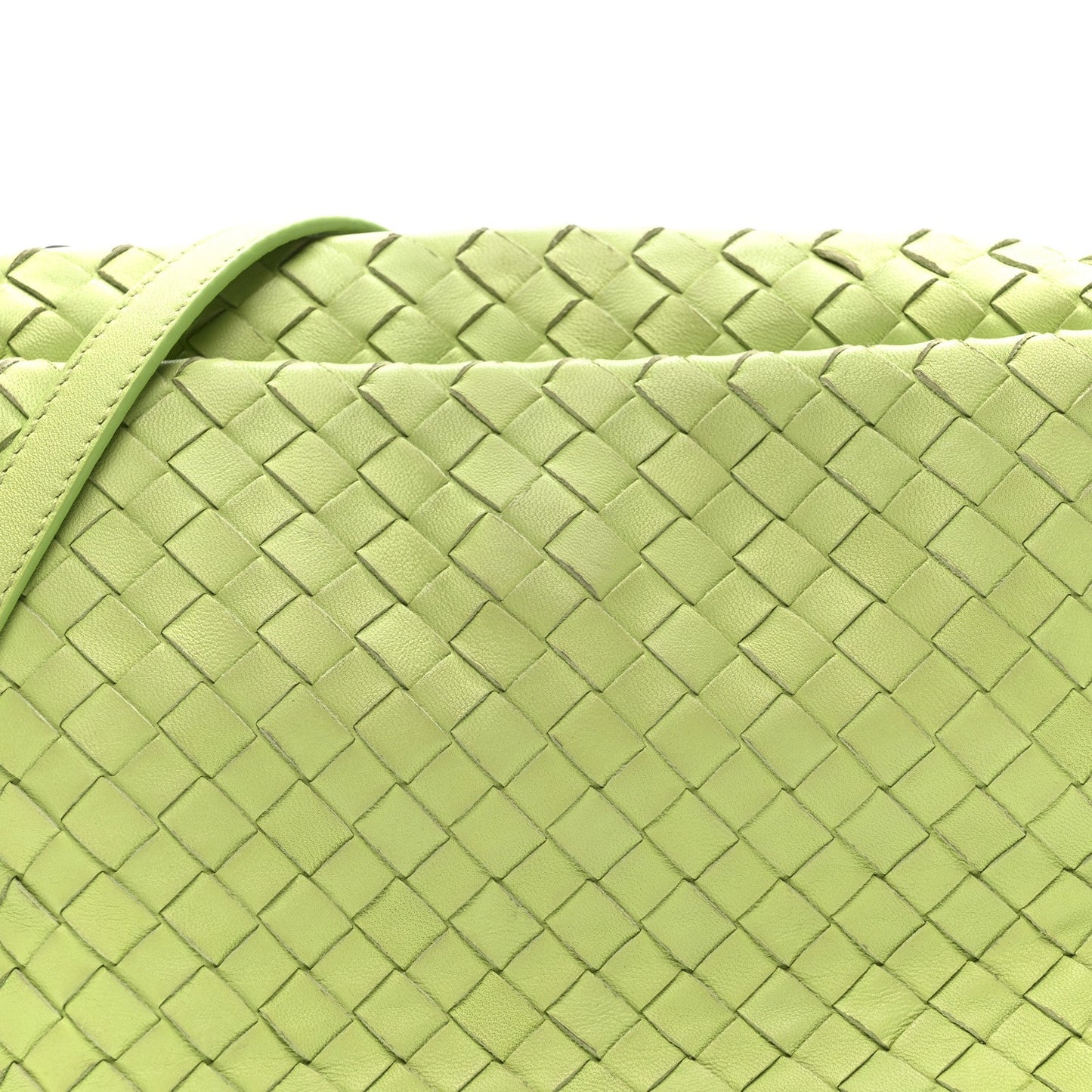 Nappa Intrecciato Small Camera Bag Acid Kiwi