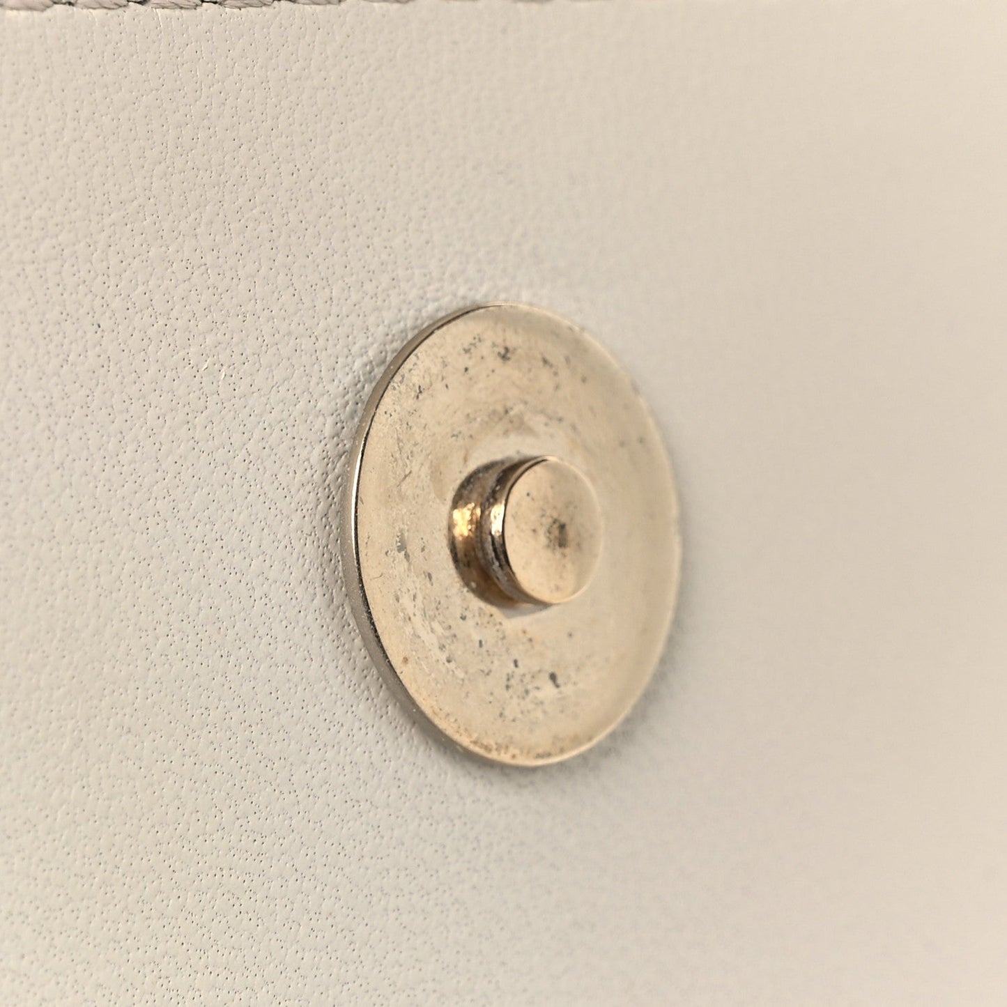 Lambskin CC Mania Flap Bag White