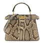 Snakeskin Shiny Nappa Petite Peekaboo I SEE U Satchel Daisy Roccia Camelia