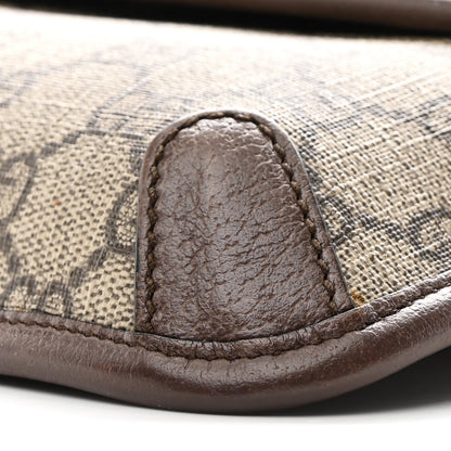 GG Supreme Monogram Neo Vintage Web Belt Bag Brown