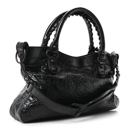 Agneau Arena Classic Hardware Le City First Bag Black