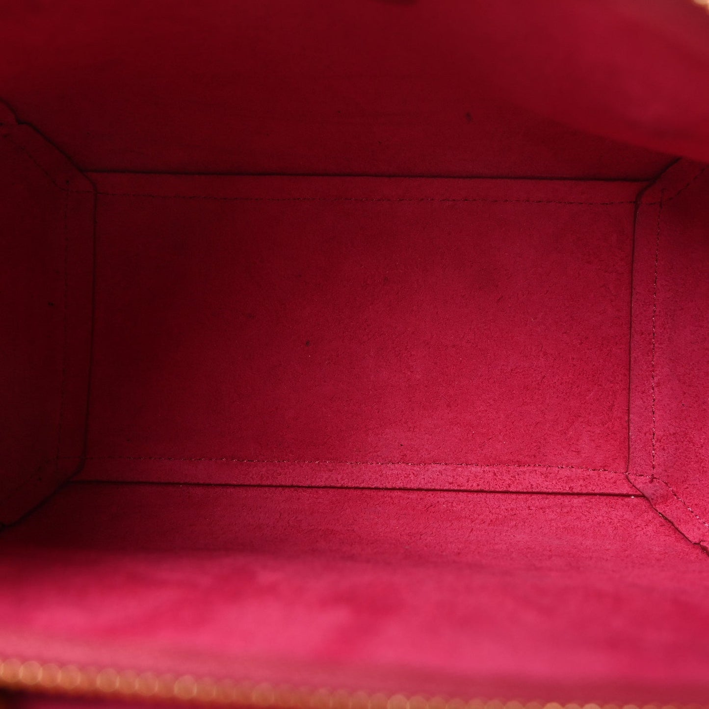 Grained Calfskin Nano Belt Bag Raspberry