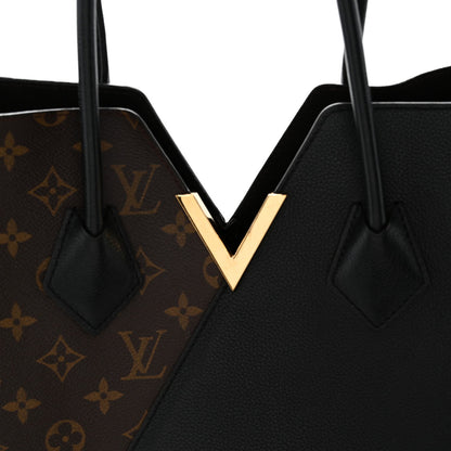 Calfskin Monogram Kimono Tote  Black