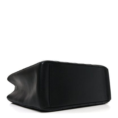 Caviar Quilted Grand Shopping Tote GST Black