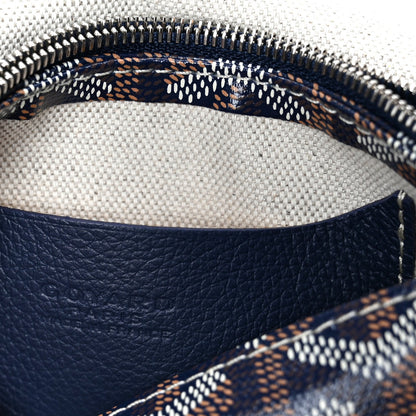 Goyardine Plumet Wallet Clutch Navy