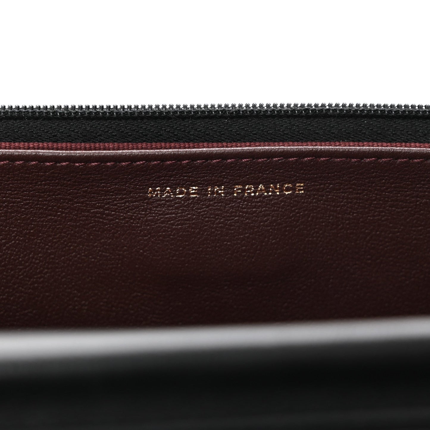 Lambskin Quilted Wallet On Chain WOC Black