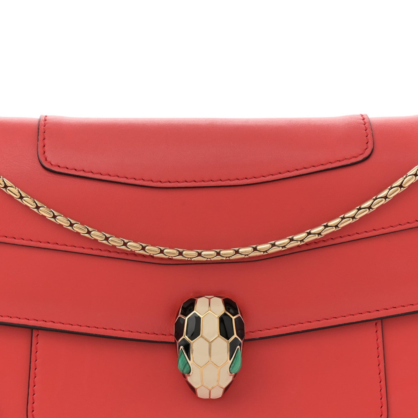 Calfskin Serpenti Forever Shoulder Bag Red