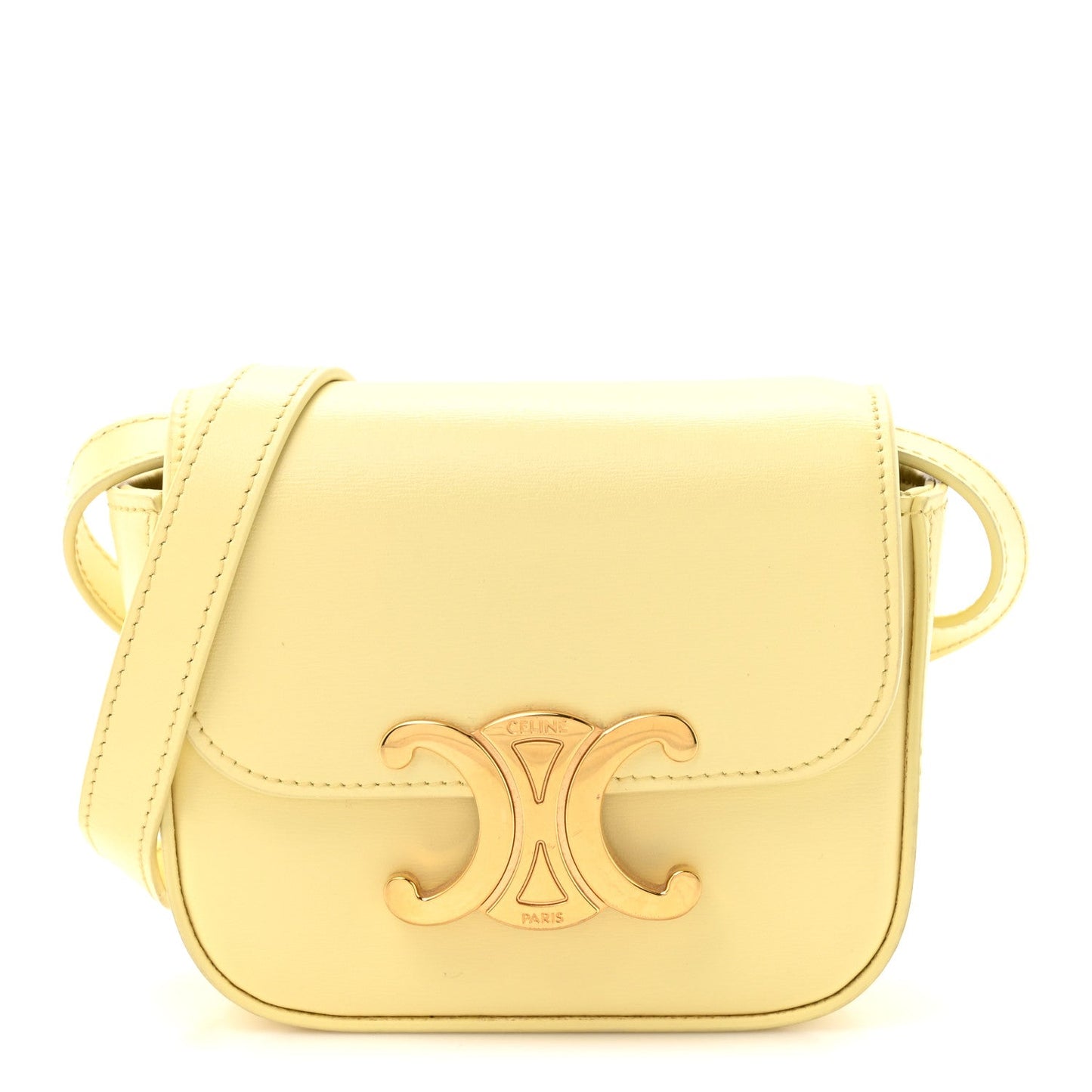 Shiny Calfskin Mini Triomphe Pollen