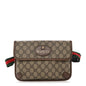 GG Supreme Monogram Neo Vintage Web Belt Bag Brown
