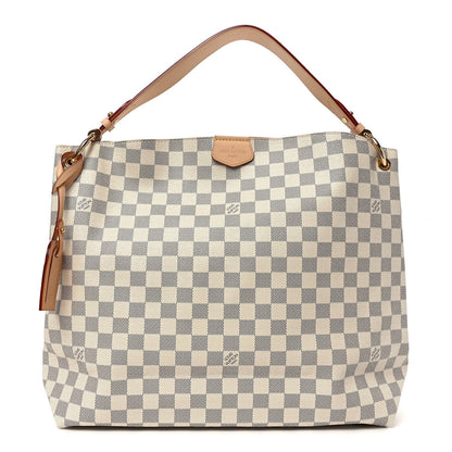 Damier Azur Graceful MM Rose Ballerine