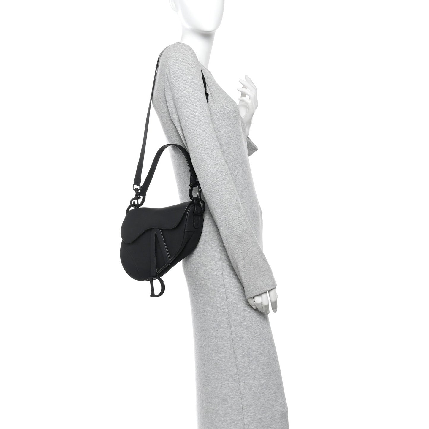 Ultra Matte Saddle Bag With Strap Black
