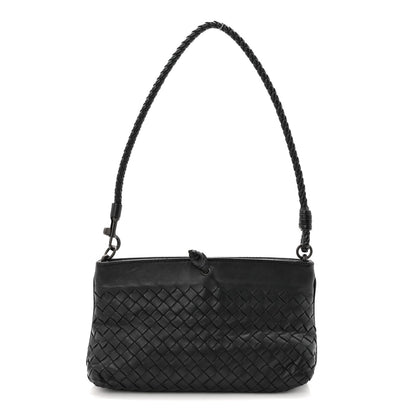 Nappa Intrecciato Mini Shoulder Bag Black
