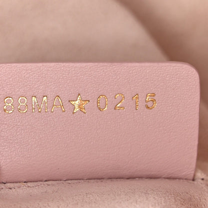 Calfskin Macrocannage Medium Toujours Powder Pink