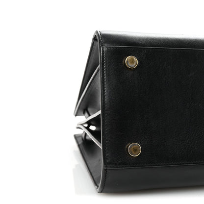 Calfskin Small Sac De Jour Black