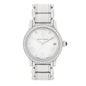 Stainless Steel Diamond Bezel Mother of Pearl 34mm Classic Quartz Watch