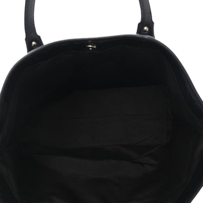 Patent Gancini Embossed Tote Black