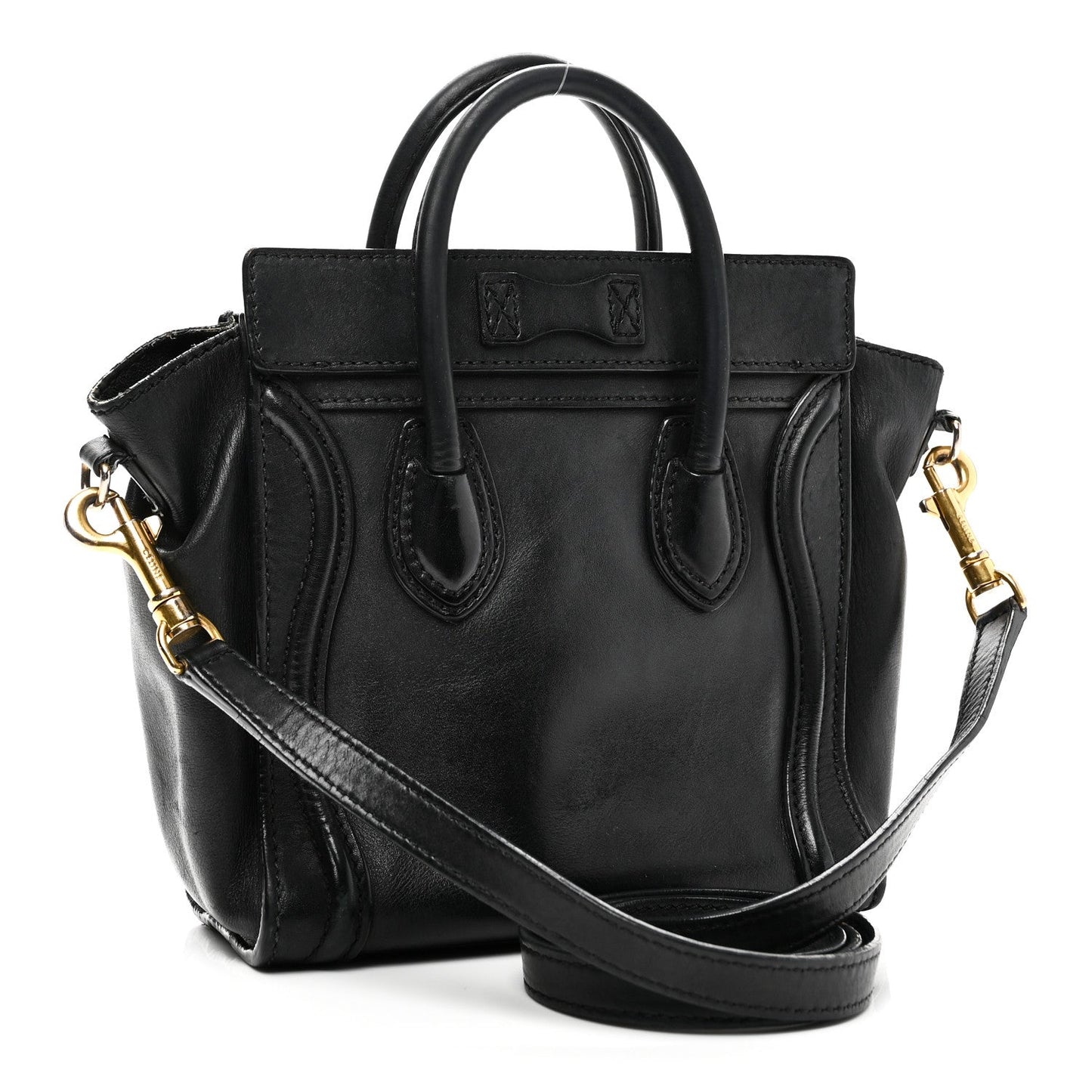 Smooth Calfskin Nano Luggage Black