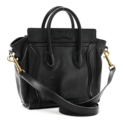 Smooth Calfskin Nano Luggage Black