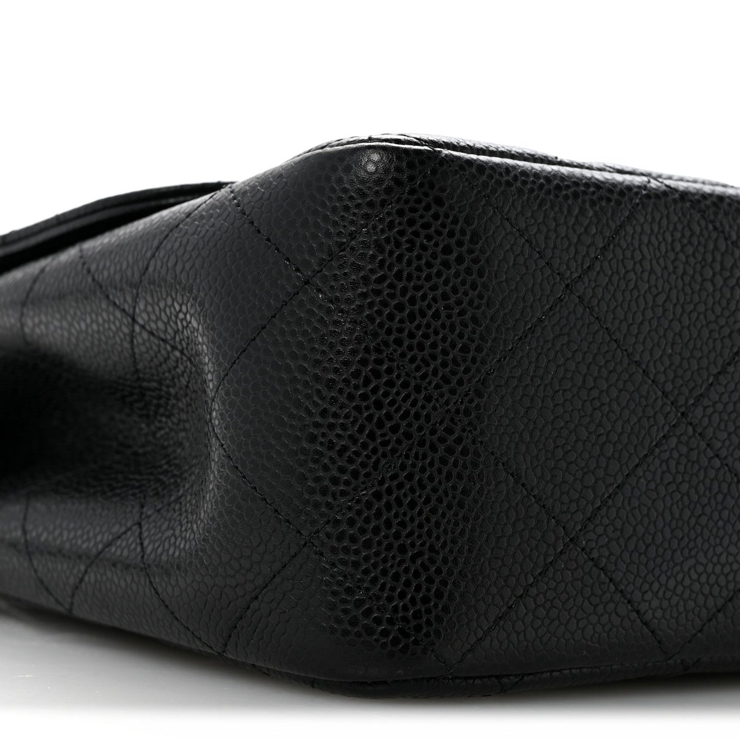 Caviar Quilted Jumbo Single Flap Black