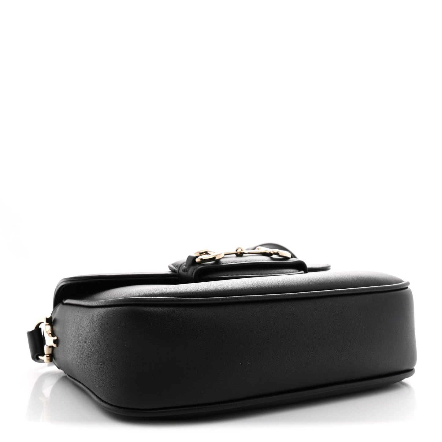 Arabella Calfskin Horsebit 1955 Shoulder Bag Black
