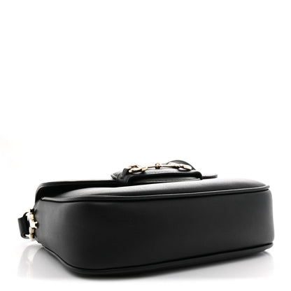 Arabella Calfskin Horsebit 1955 Shoulder Bag Black