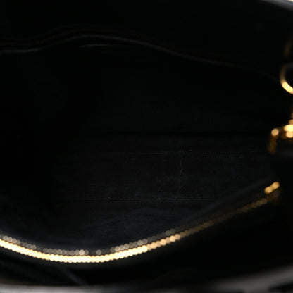 Calfskin Small Sac De Jour Black