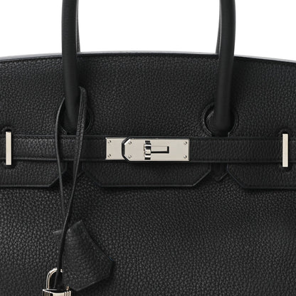 Togo Birkin 35 Black Bleu Agate