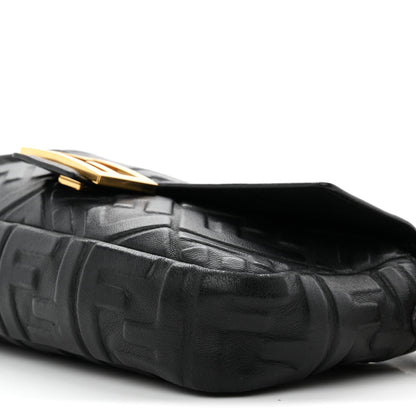 Nappa FF 1974 Embossed Baguette Black