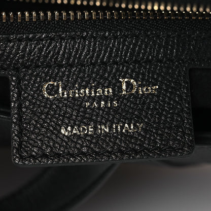 Grained Calfskin Saddle Bag Black