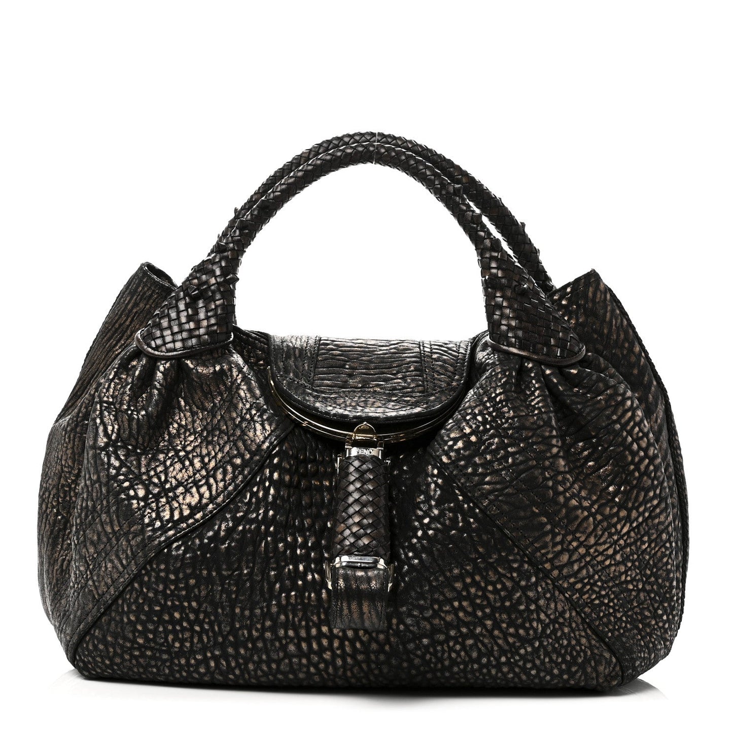 Metallic Nappa Nuvolata Bimetal Spy Bronze Black