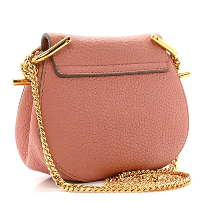 Grained Lambskin Nano Drew Shoulder Bag Misty Rose