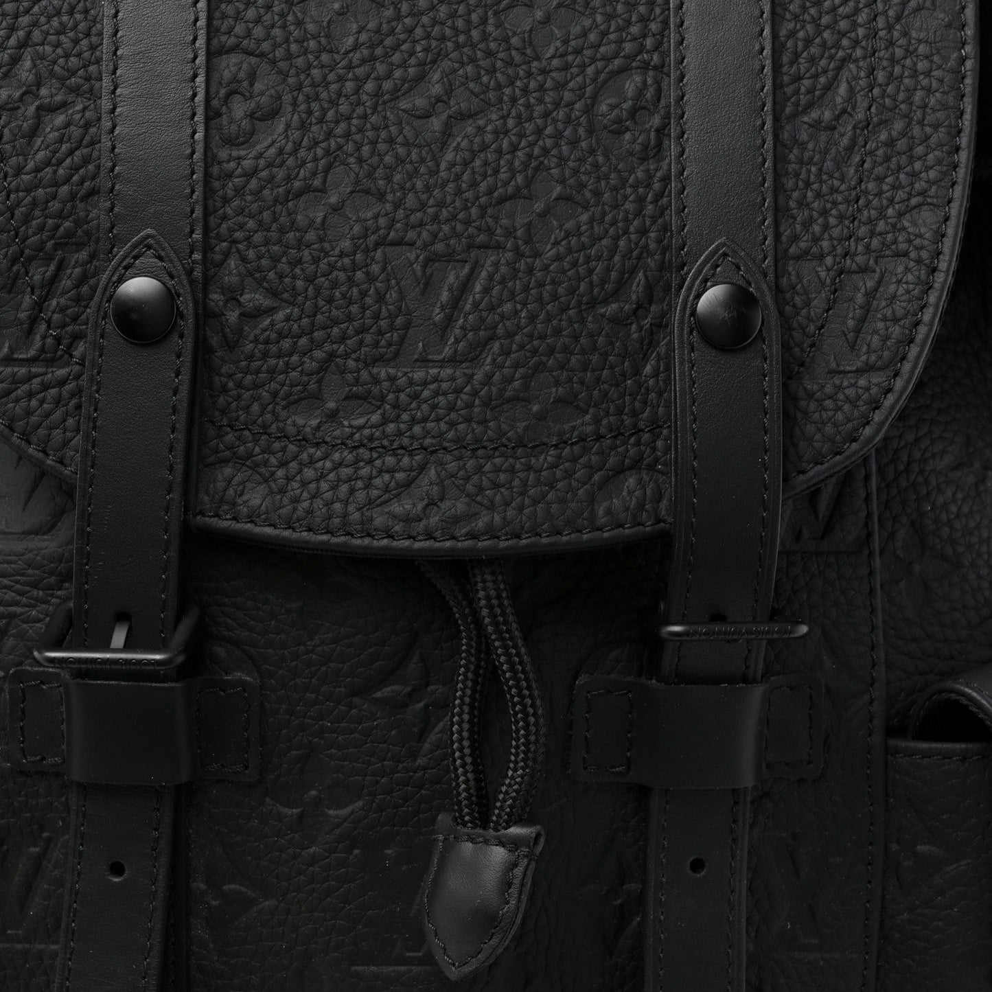 Taurillon Monogram Christopher MM Backpack Black