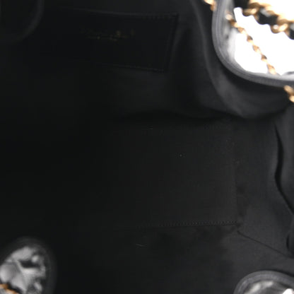 Caviar Quilted Medium Chanel 25 Handbag Black