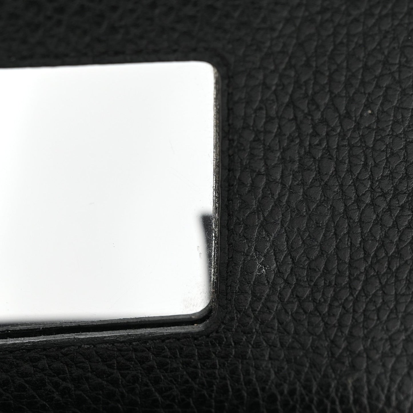Calfskin Mini GG Marmont Chain Wallet Black