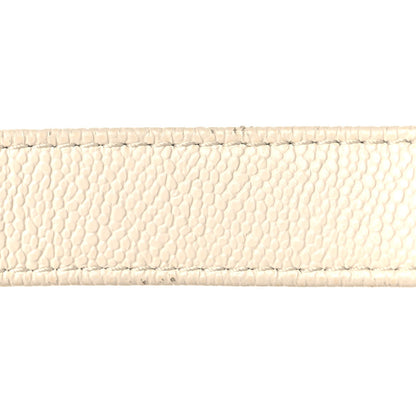 Caviar Quilted Small Boy Flap White