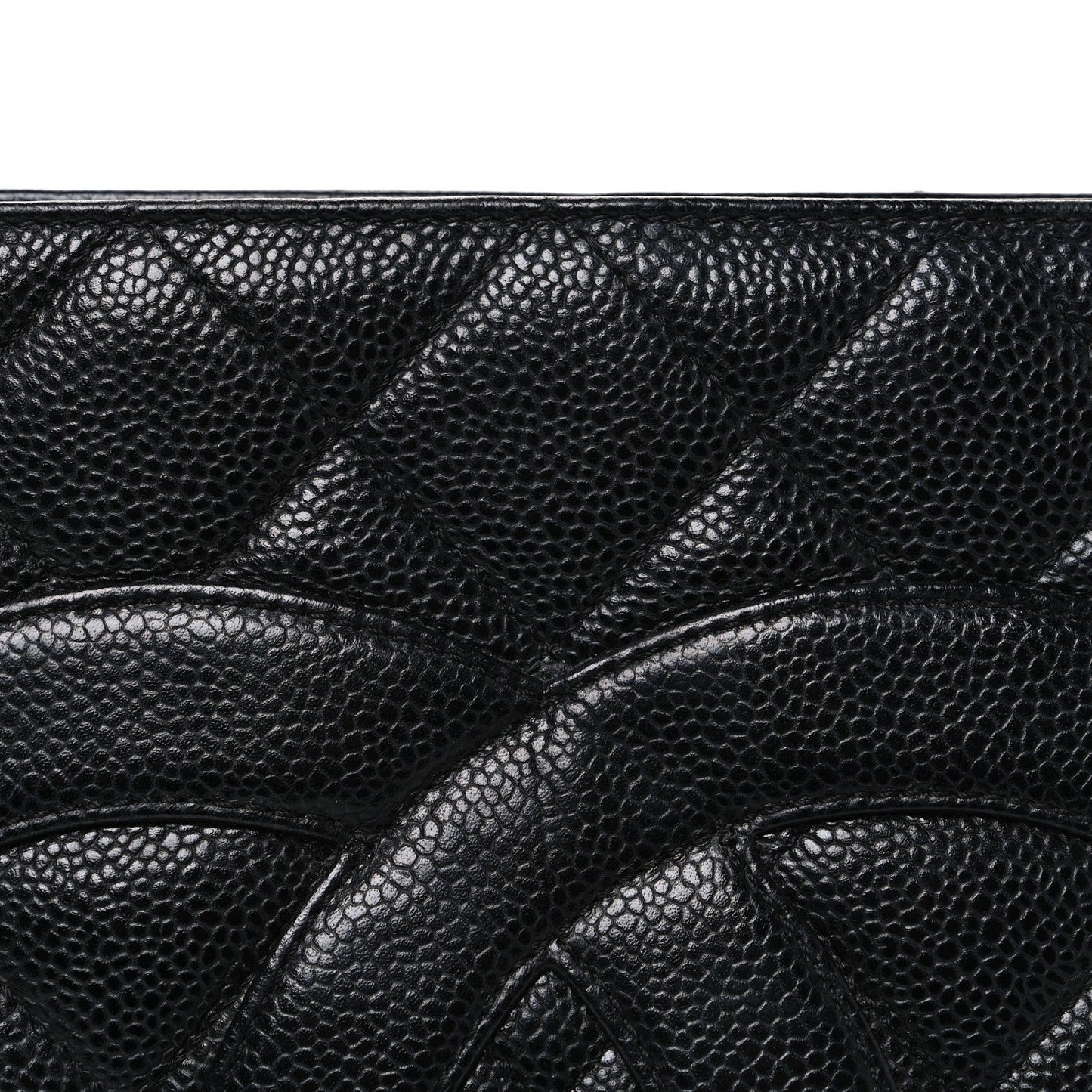 Caviar Quilted Medallion Tote Black
