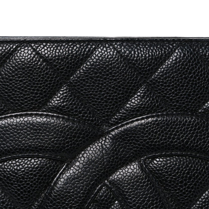 Caviar Quilted Medallion Tote Black