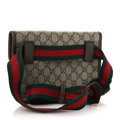 GG Supreme Monogram Neo Vintage Web Belt Bag Brown
