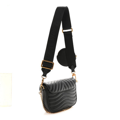 Calfskin New Wave Multi Pochette Black