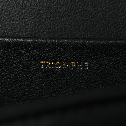 Shiny Calfskin Medium Triomphe Black