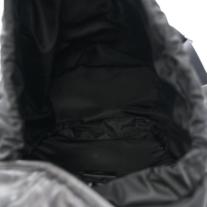 Lambskin Logo Debossed Backpack Black
