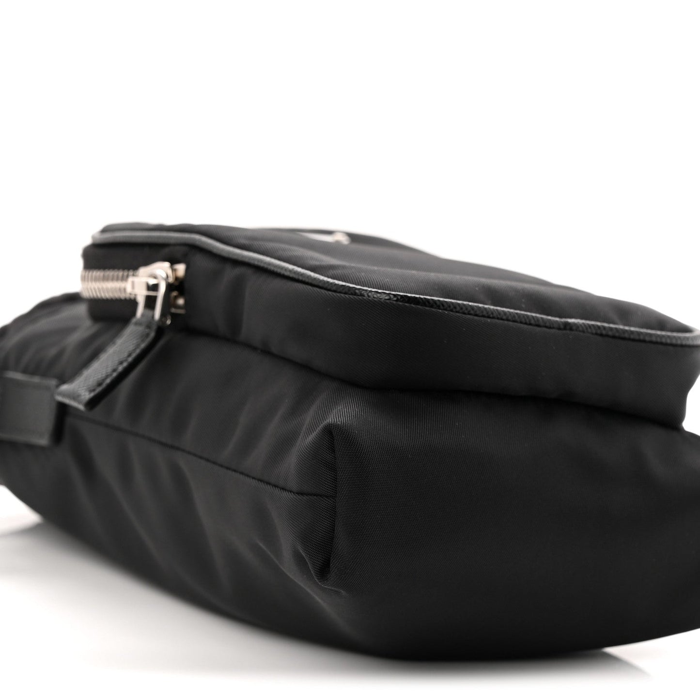 Tessuto Nylon Saffiano Phone Case Crossbody Black
