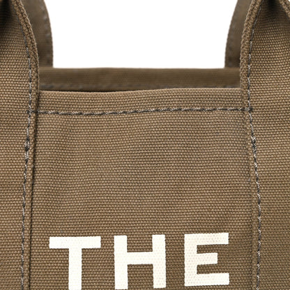Cotton Canvas Small The Traveler Tote Bag Slate Green