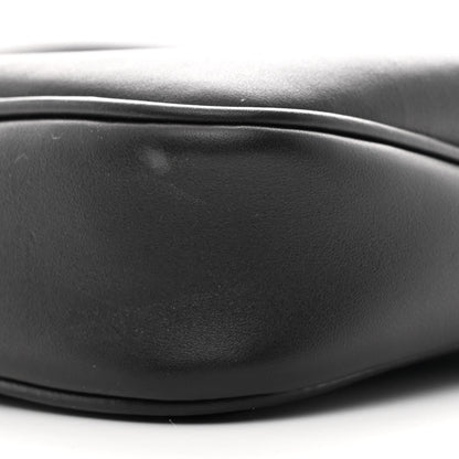 Natural Smooth Calfskin Rodeo Sling Pochette Black