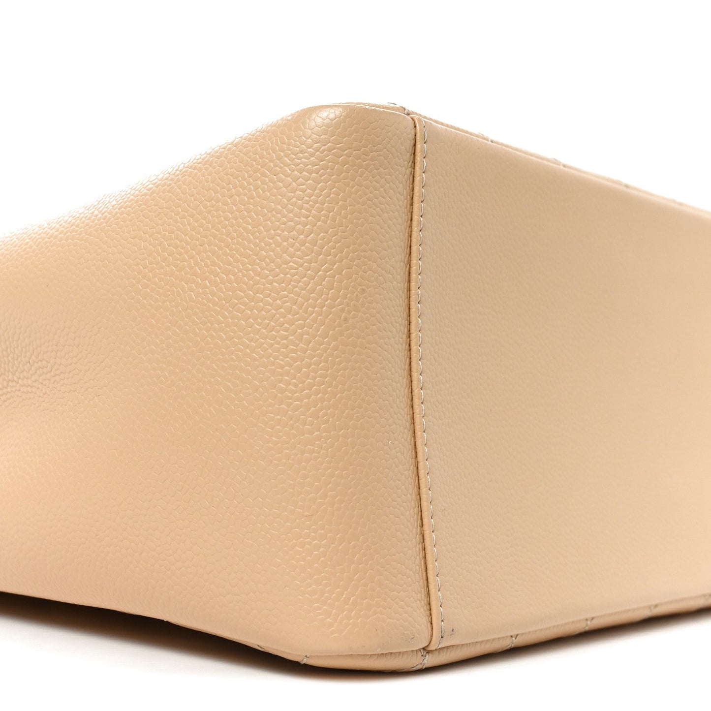 Caviar Quilted Grand Shopping Tote GST Beige Clair