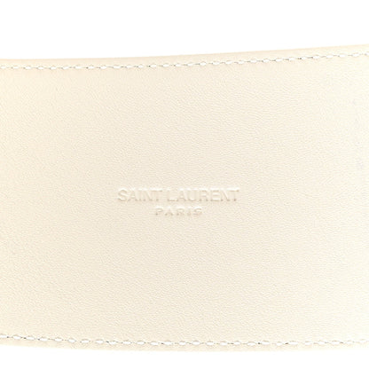 Snakeskin Corset Buckle Belt White