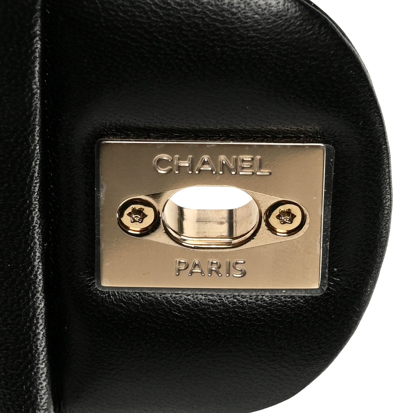 Lambskin Quilted Mini Rectangular Flap Black