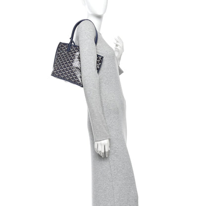 Goyardine Reversible Mini Anjou Navy
